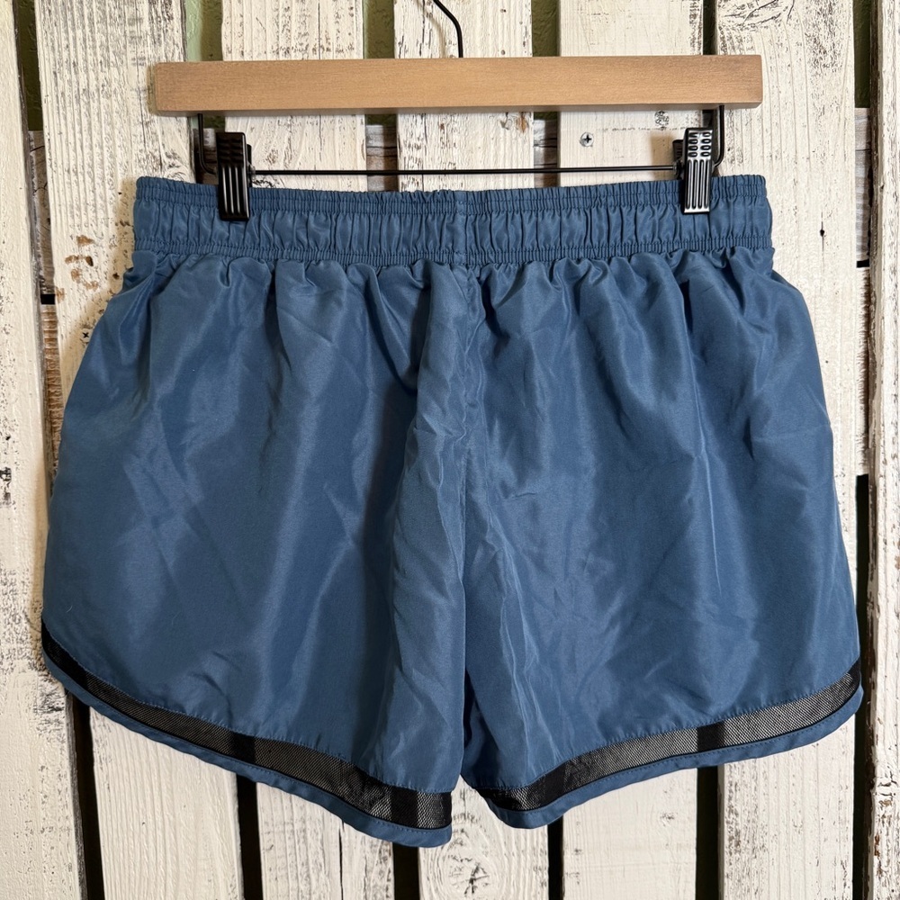 New York Laundry NYL Running Jogging Shorts Women’s Size Large Blue Lined Gym - Picture 5 of 8